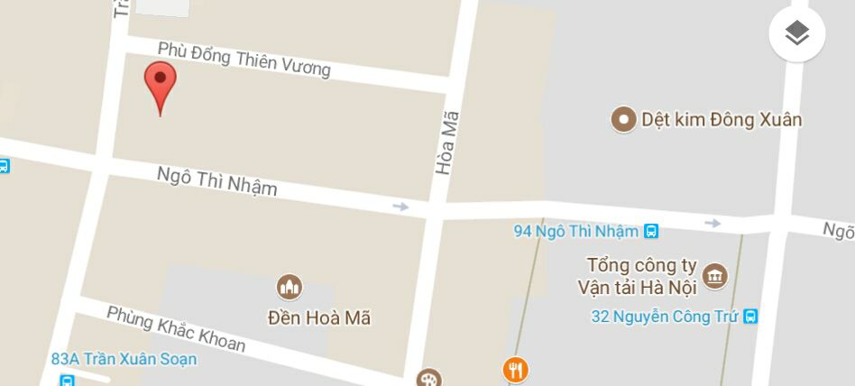 Phố Ngô Thì Nhậm, thuộc quận Hoàn Kiếm và quận Hai Bà Trưng, Hà Nội